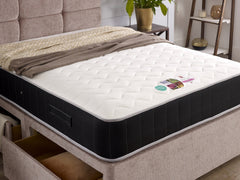 Bed Innovation Dual Season 1000 Pocket Memory Cool Gel Divan Bed Set With Headboard.