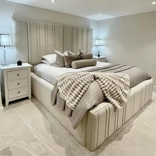 Majestic Elegance: Empress Panel Bed.