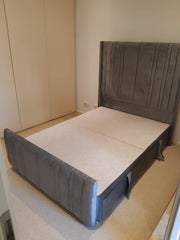 Elegant Dulux Panal Wing Bed in a stylish bedroom, showcasing quality craftsmanship and luxurious design by Dulux.