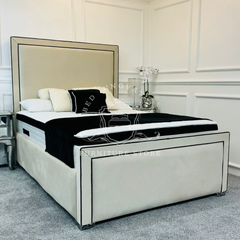 Bed innovation Bespoke Lily piping Bed.
