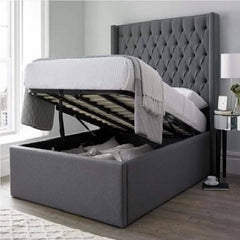 Effortless Organization: Oxford Wing Storage Lift-Up Bed.