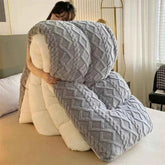 Faux Lamb Cashmere Weighted Blanket UK - reversible tafu velvet and faux cashmere throw