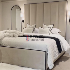 Orlando Edge Piping Bed | Luxury Bed Frame | Bed Innovation UK