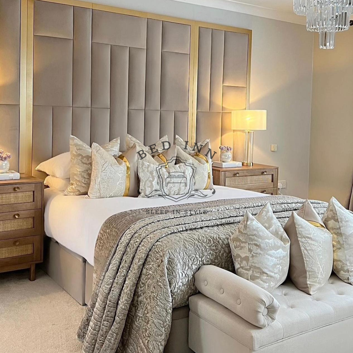 Prada Mirror Bed - Luxurious, Stylish, and Modern Mirror Bed for Elegant Bedrooms by Bed Innovation Limited.