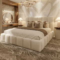 Blossom Boucle Bed | Luxury Textured Boucle Bed Frame UK | Bed Innovation