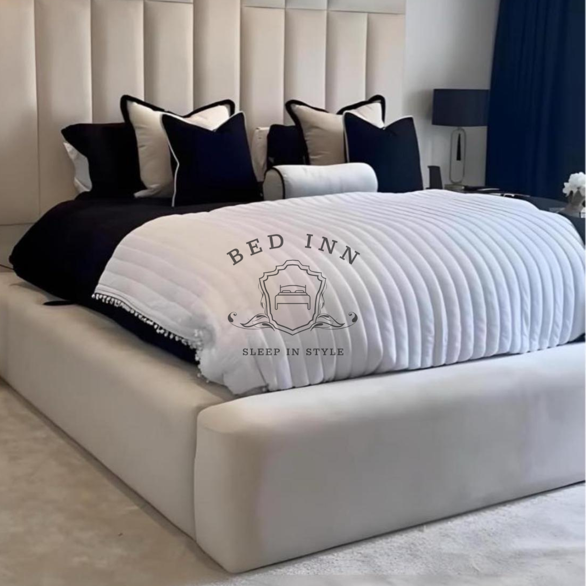 Giselle Bespoke Panel Bed by Bed Innovation Limited – A Luxurious & Stylish Mirror Bed.