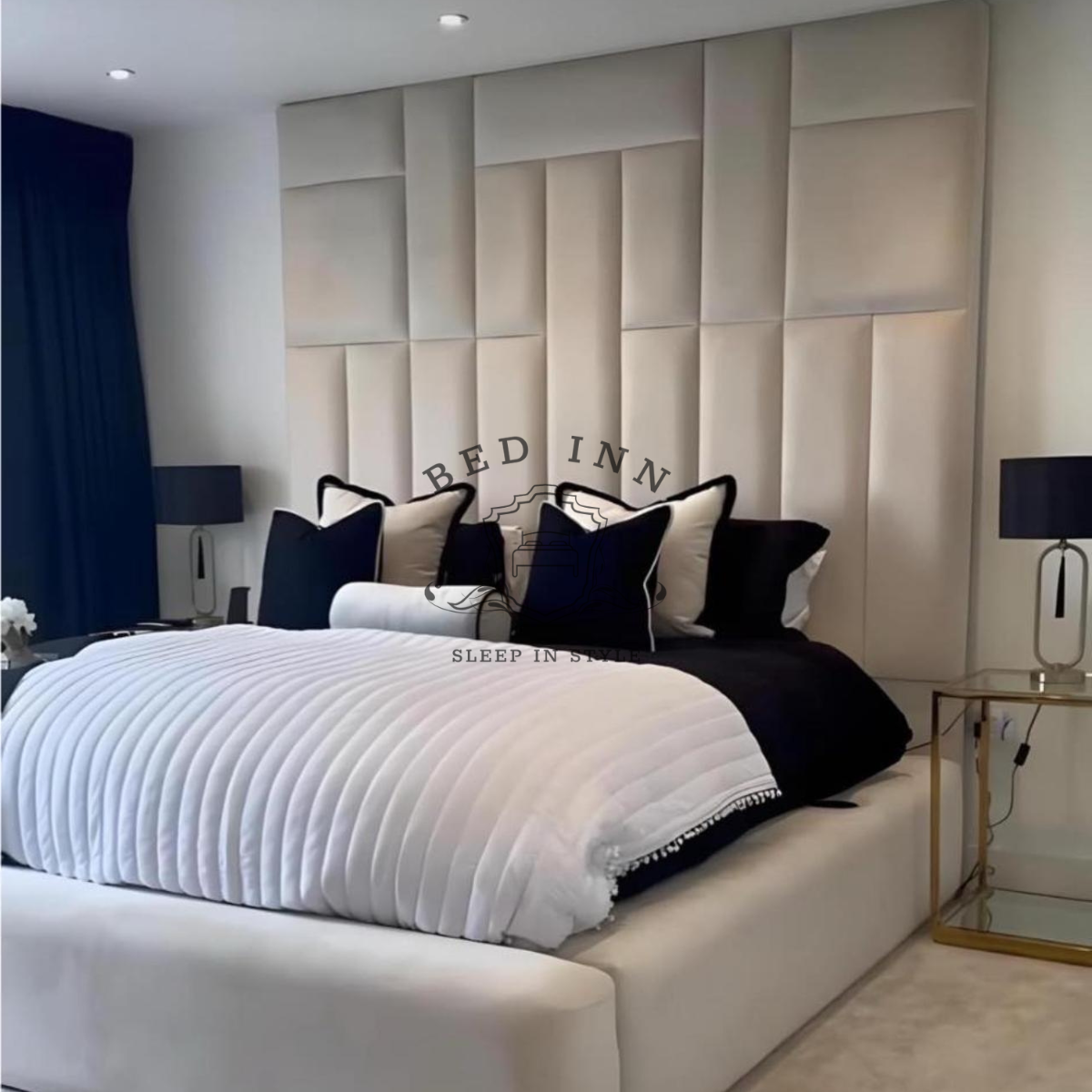 Giselle Bespoke Panel Bed by Bed Innovation Limited – A Luxurious & Stylish Mirror Bed.