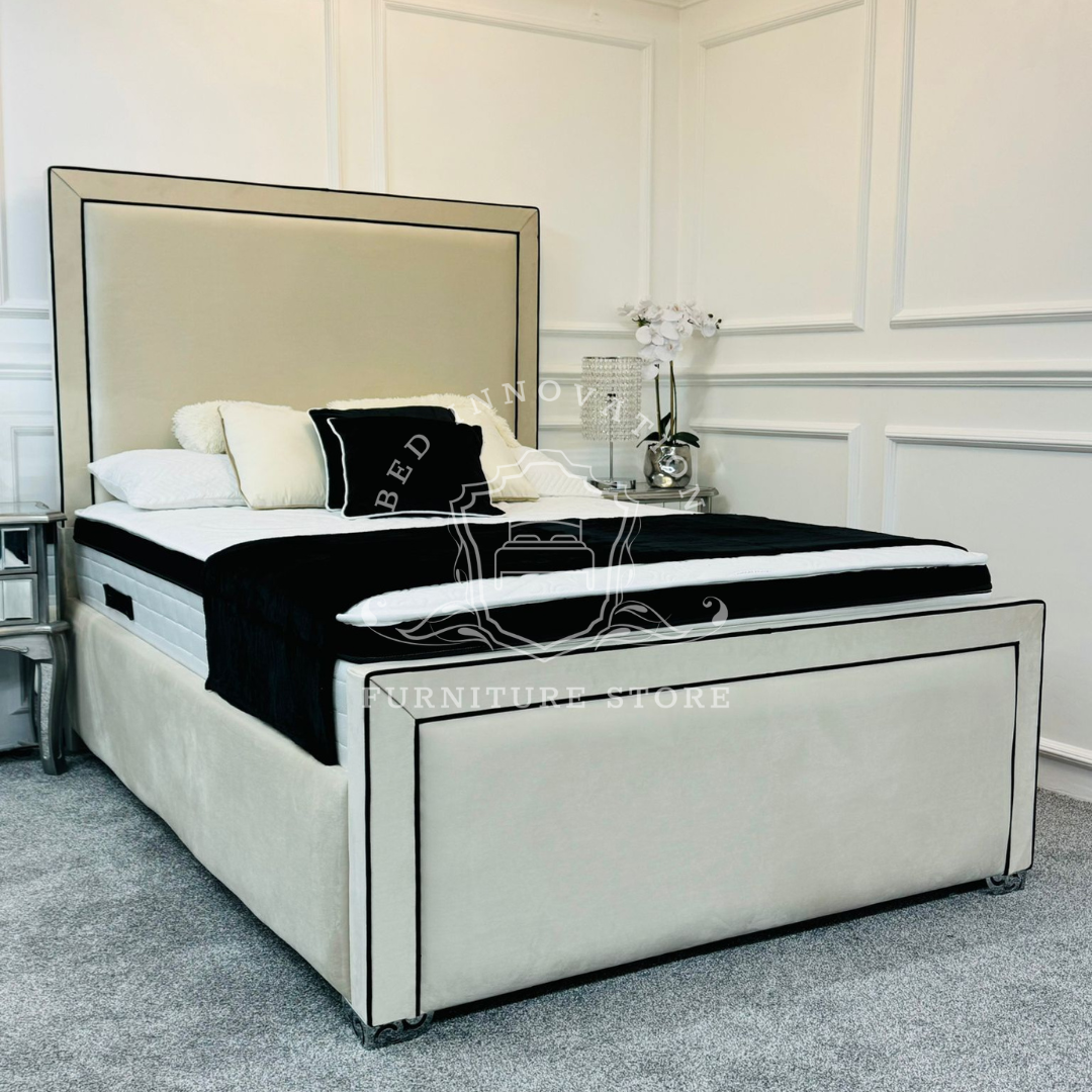 Bed innovation Bespoke Lily piping Bed.