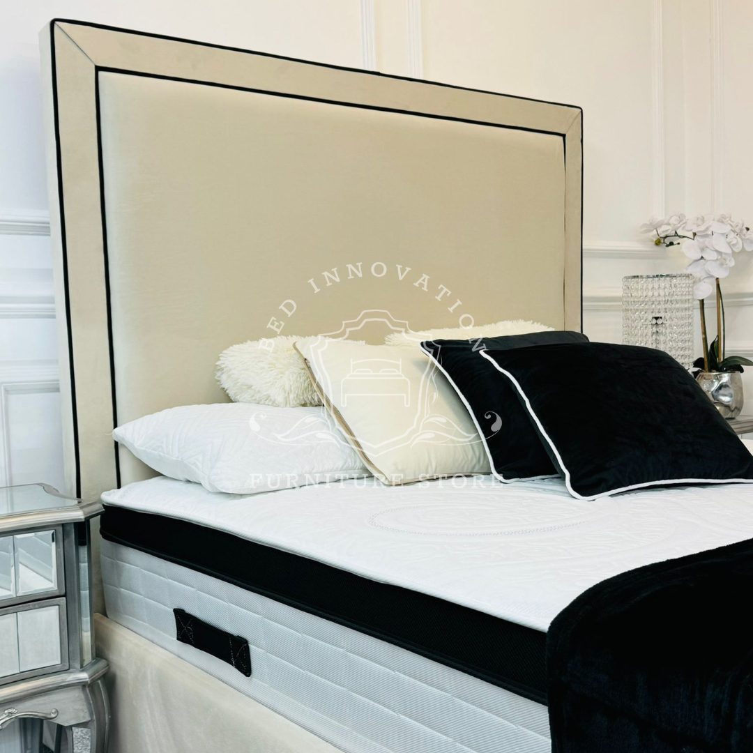 Bed innovation Bespoke Lily piping Bed.