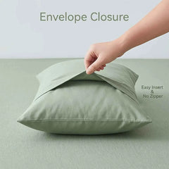 Bamboo Cooling Pillowcase Set (2-Pack) - Breathable &amp; Moisture-Wicking for Hot Sleepers