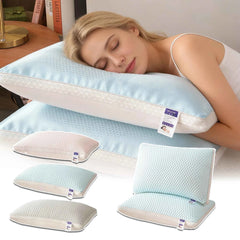 Cooling Gel Bead Pillow - Breathable Neck Support Pillow for Hot Sleepers
