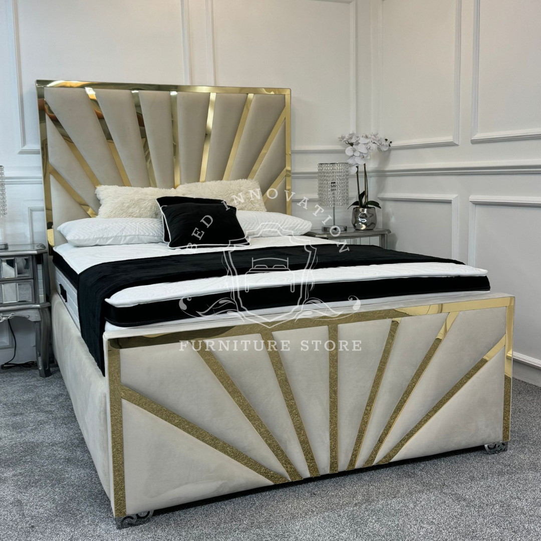 Sunshine Mirror Bed – Luxury and Elegance by Bed Innovation | Custom Designs & Comfort.
