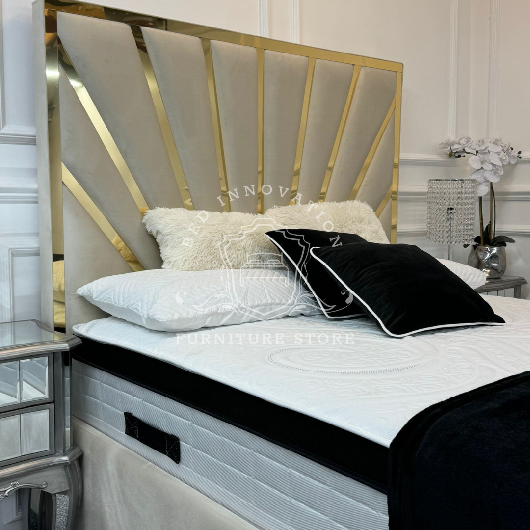 Sunshine Mirror Bed – Luxury and Elegance by Bed Innovation | Custom Designs & Comfort.