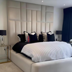 Giselle Bespoke Panel Bed | Luxury Mirror Bed | Bed Innovation UK